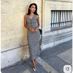 L’academie plaid checkered skirt